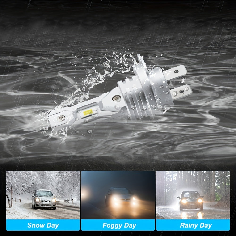 12V LED faralar to'plami 6000K oq yorug'lik H7 tuman chiroqlari uchun avtomobillar