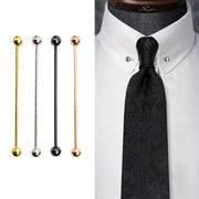 Men's Business Tie Pin Set with Shirt Collar Buttons and Buckle Clips