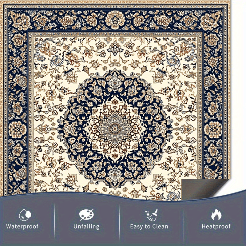 Fors tilida qoplangan idish-tovoq magnitli gull naqshli suv o'tkazmaydigan yog'ga chidamli 58.5x65cm dekorativ qopqoq