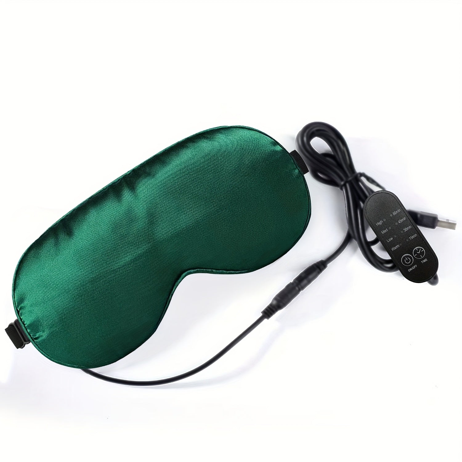 USB-quvvatlangan aqlli isitish massaj ko'z niqobi, sozlanadigan tebranish va harorat nazorati bilan, oila va do'stlar uchun mukammal dam olish sovg'asi