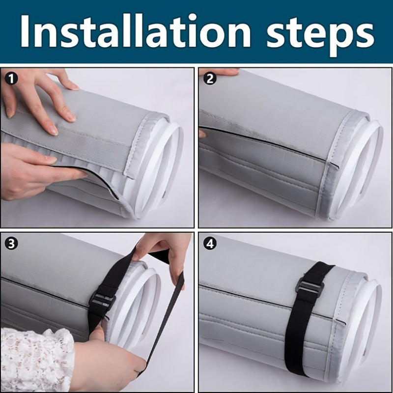 Insulated AC Hose Cover for Portable Air Conditioner, Heat Insulation, 12.7cm & 14.99cm Exhaust Hoses