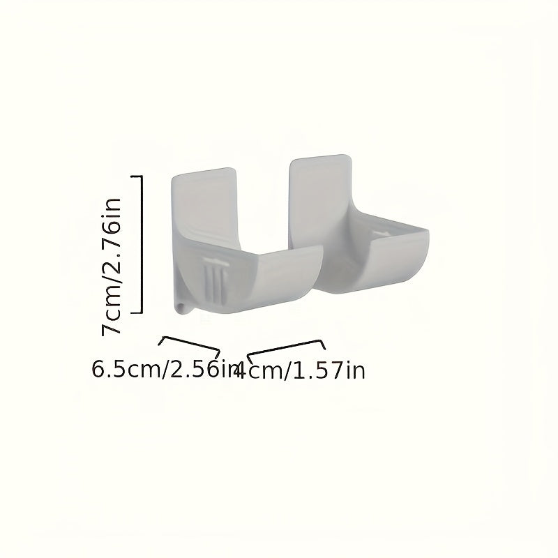 Barqaror Plastik Oshxona Saqlash Rafi To'plami - Qirqishsiz O'rnatish - Chiqindilar uchun, Qog'oz Sochiqlar va Ko'proq uchun Ko'p Funktsiyali Tashkiliy - Hojatxona, Kabinetlar va Parapetlar uchun Joyni Tejovchi Dizayn - Ochilgan Saqlash Usuli - 2 ta paket