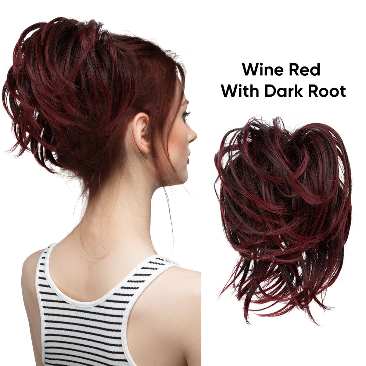 Women's Fluffy Curly Wig Hair Ring Elastic Rubber Band Hair Accessory