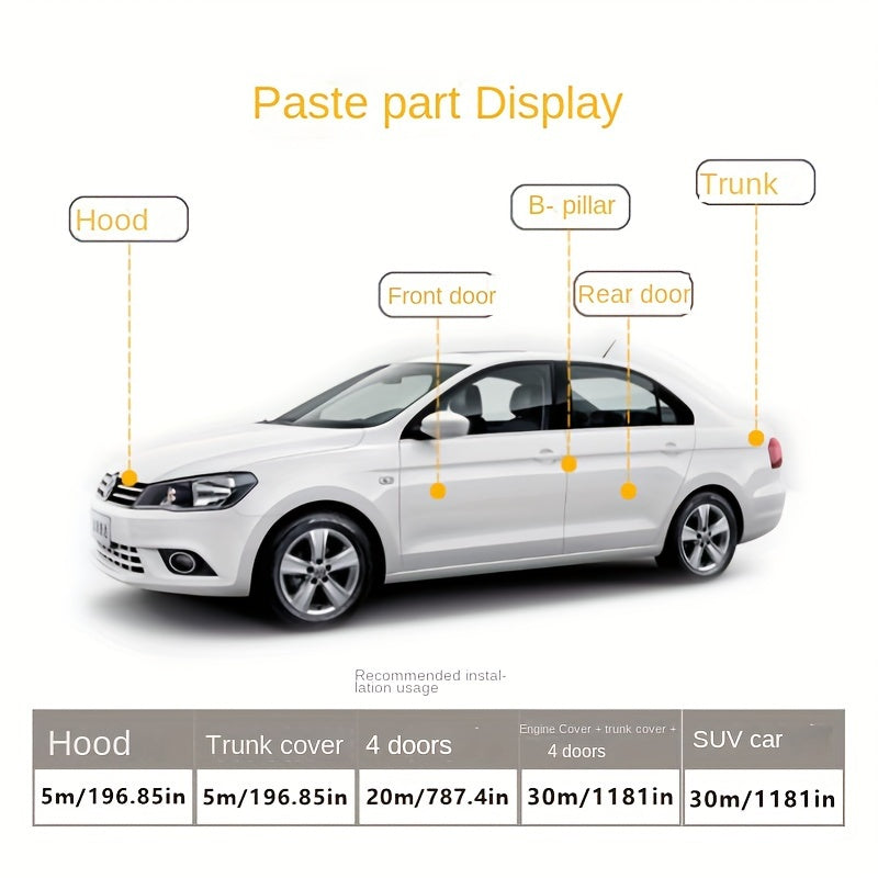Универсальная уплотнительная лента для дверных краев автомобиля, B-стойки, водонепроницаемая, пылезащитная, шумопоглощающая