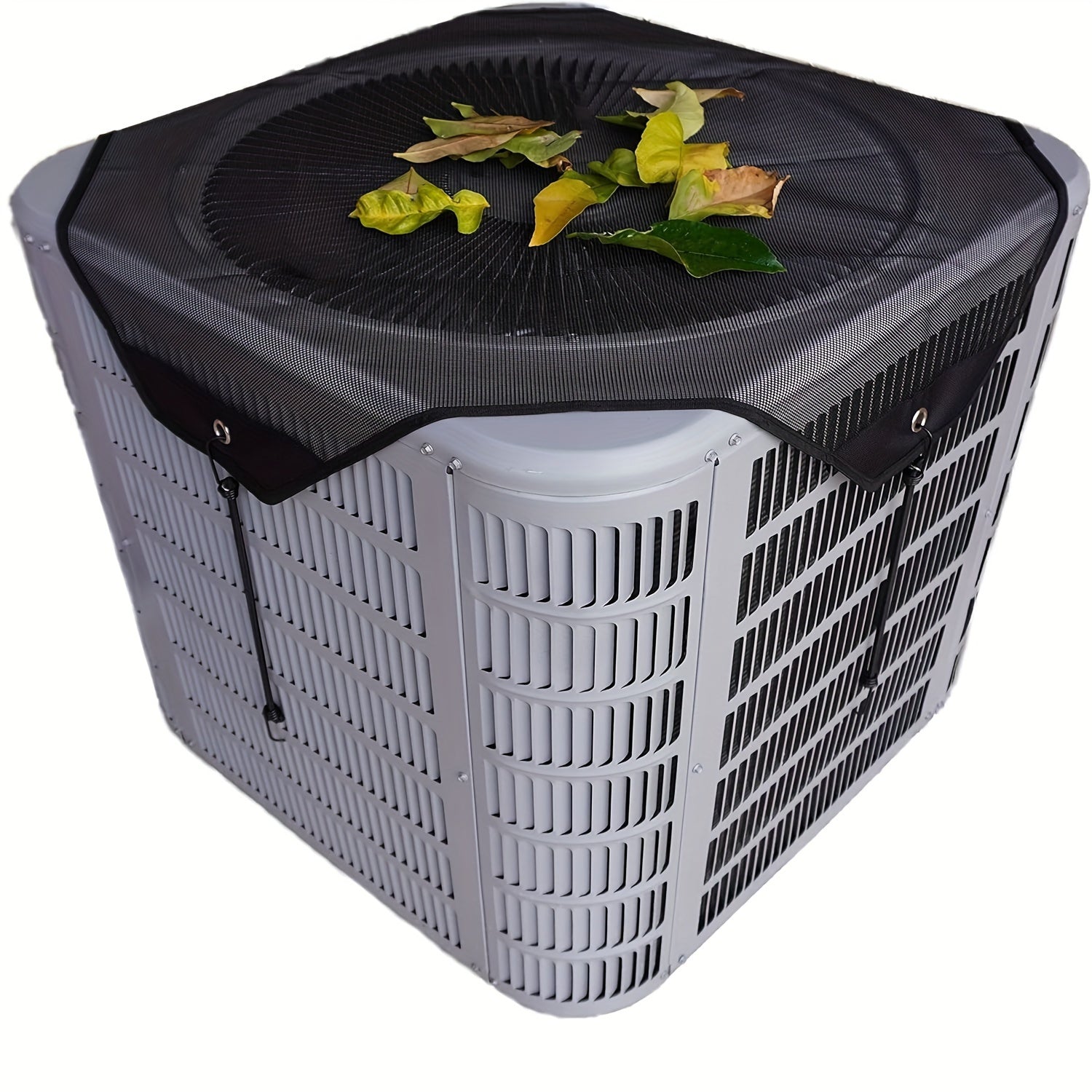 Outdoor Air Conditioner Cover with Leaf Guard Mesh Durable Weatherproof Protection
