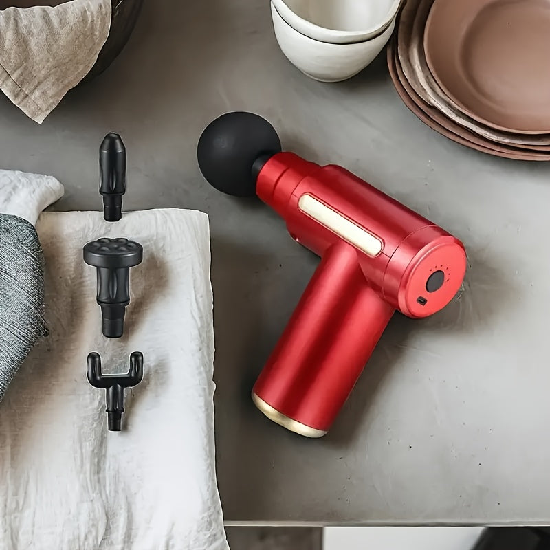 6 dona mini pro USB zaryadlanadigan massaj quroli to'plami barcha aksessuarlar bilan, turli tadbirlar uchun ideal sovg'a, litiy batareyasi bilan quvvatlanadi.