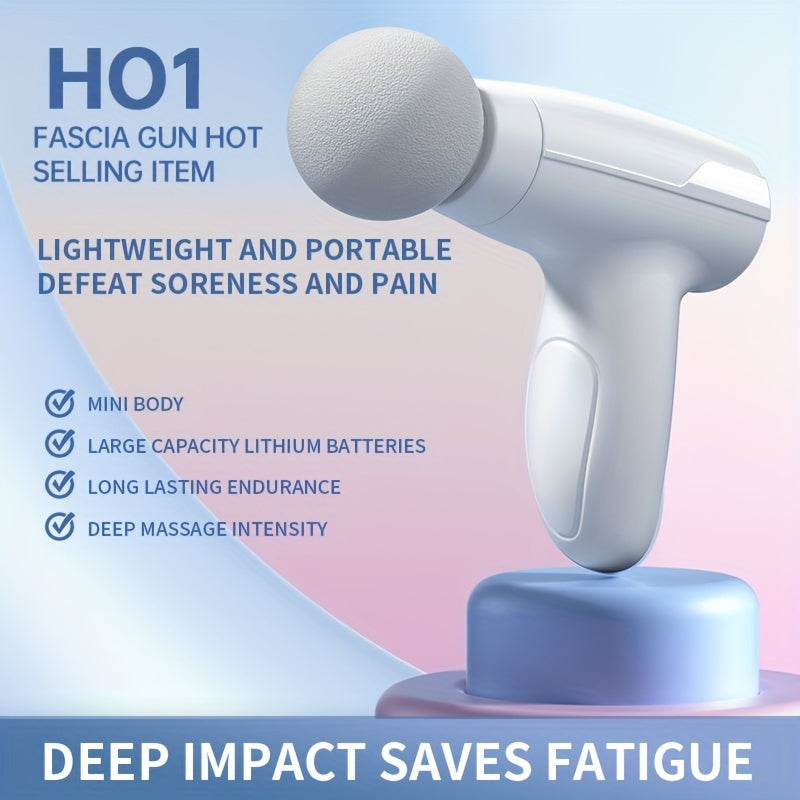 Kichik Mini Fascia Qurollari, portativ, jim ishlash, uzoq muddatli batareya va mushak og'rig'ini kamaytirish uchun mo'ljallangan. Sport va ofisda foydalanish uchun mukammal, Oq, Yashil, Pushti ranglarda mavjud.