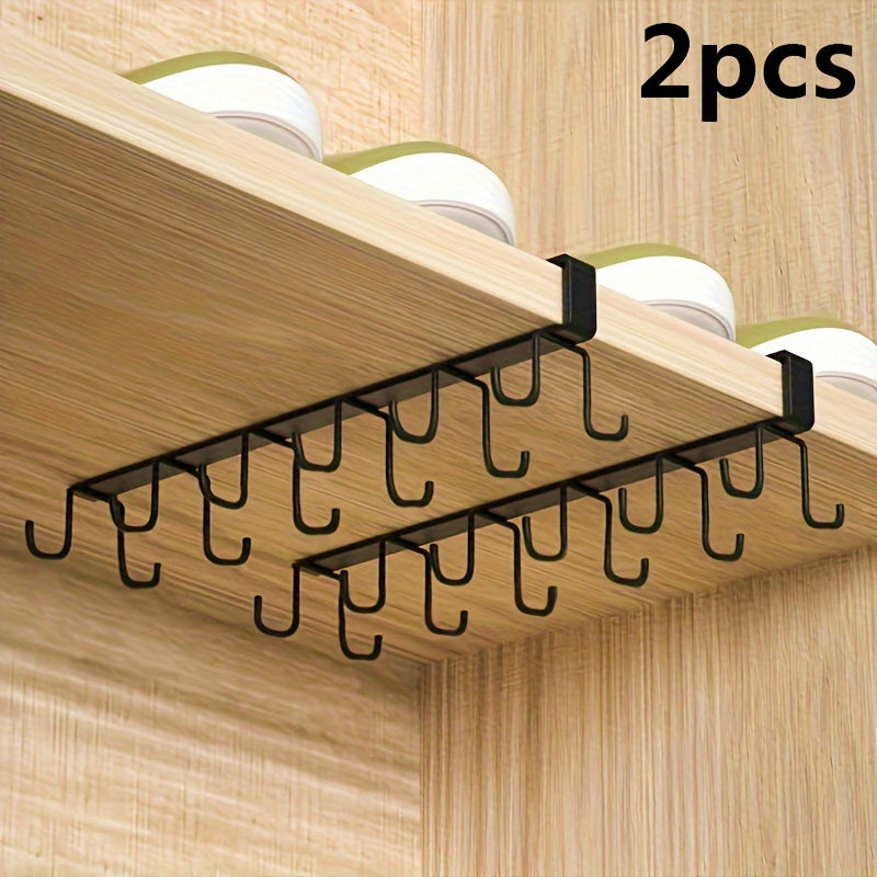 Oshxona saqlash uchun javon ostidagi metall chashka ushlagichlar. Kofe va asboblar uchun joyni tejovchi tashkilotchilar. Ko'p funksiyali uy bezak aksessuarlari ushlagichlar.