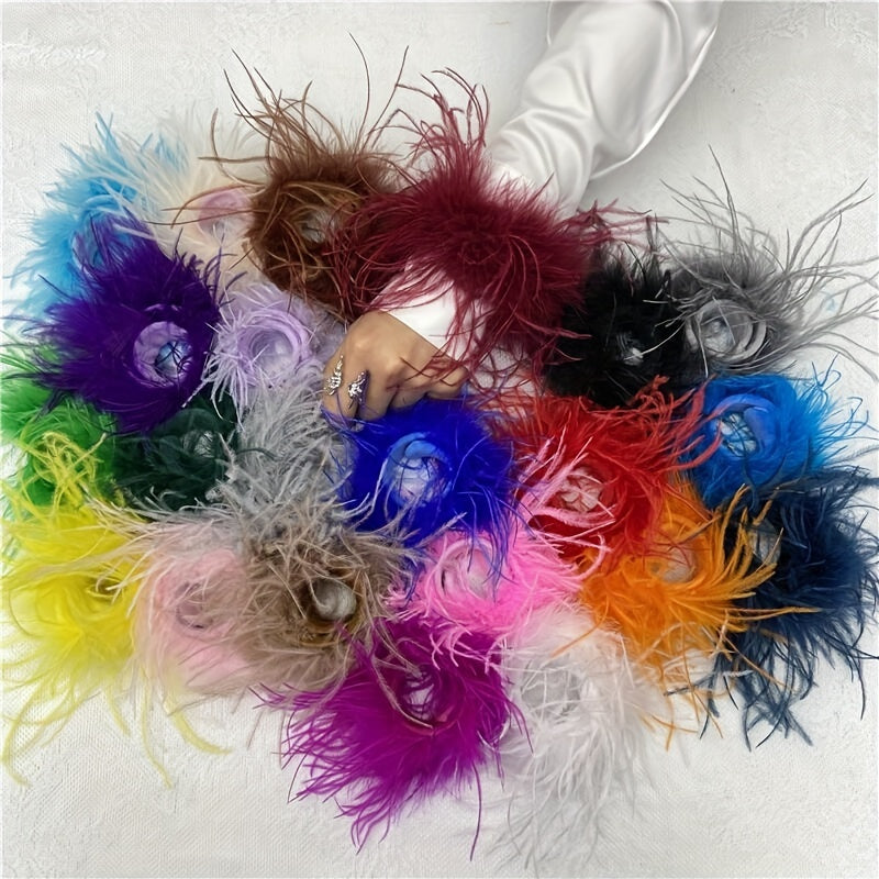 Feather Wrist Cuffs in 20 Colors for Halloween Cosplay Party Accessories