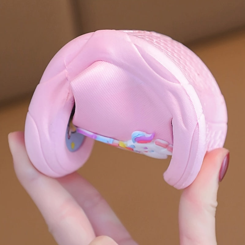 Girls Non-Slip Unicorn Slippers Indoor All-Season Lightweight PVC