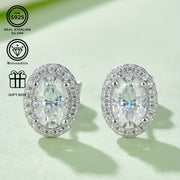 Sterling Silver Moissanite Jewelry Set Necklace and Bracelet 1.0/0.5 Carat Gifts