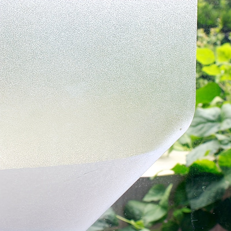 Película de vidrio esmerilado para ventanas, 1 rollo, adhesivo estático, privacidad, control de calor, PVC