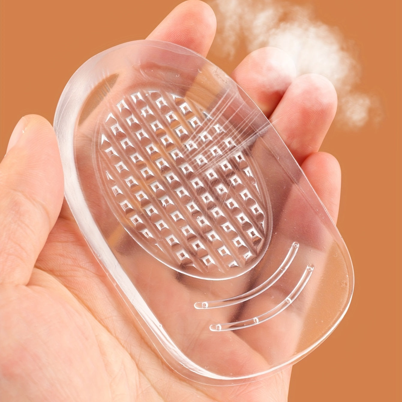 Unisex Transparent Insoles Shoe Inserts 1cm Heel Lift Pads