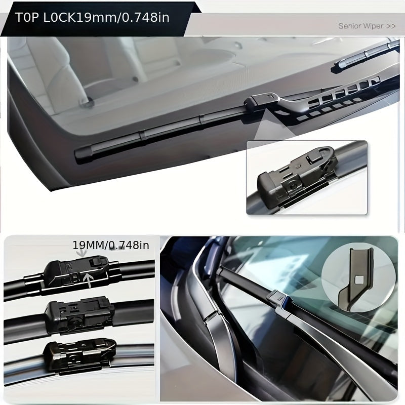 High-Definition Silent Wiper Set for Tesla Model Y and 3, 2 Pack