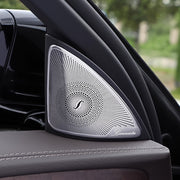 Stainless Steel Car Door Speaker Covers for C/E/GLC 2015-2022 Easy Install