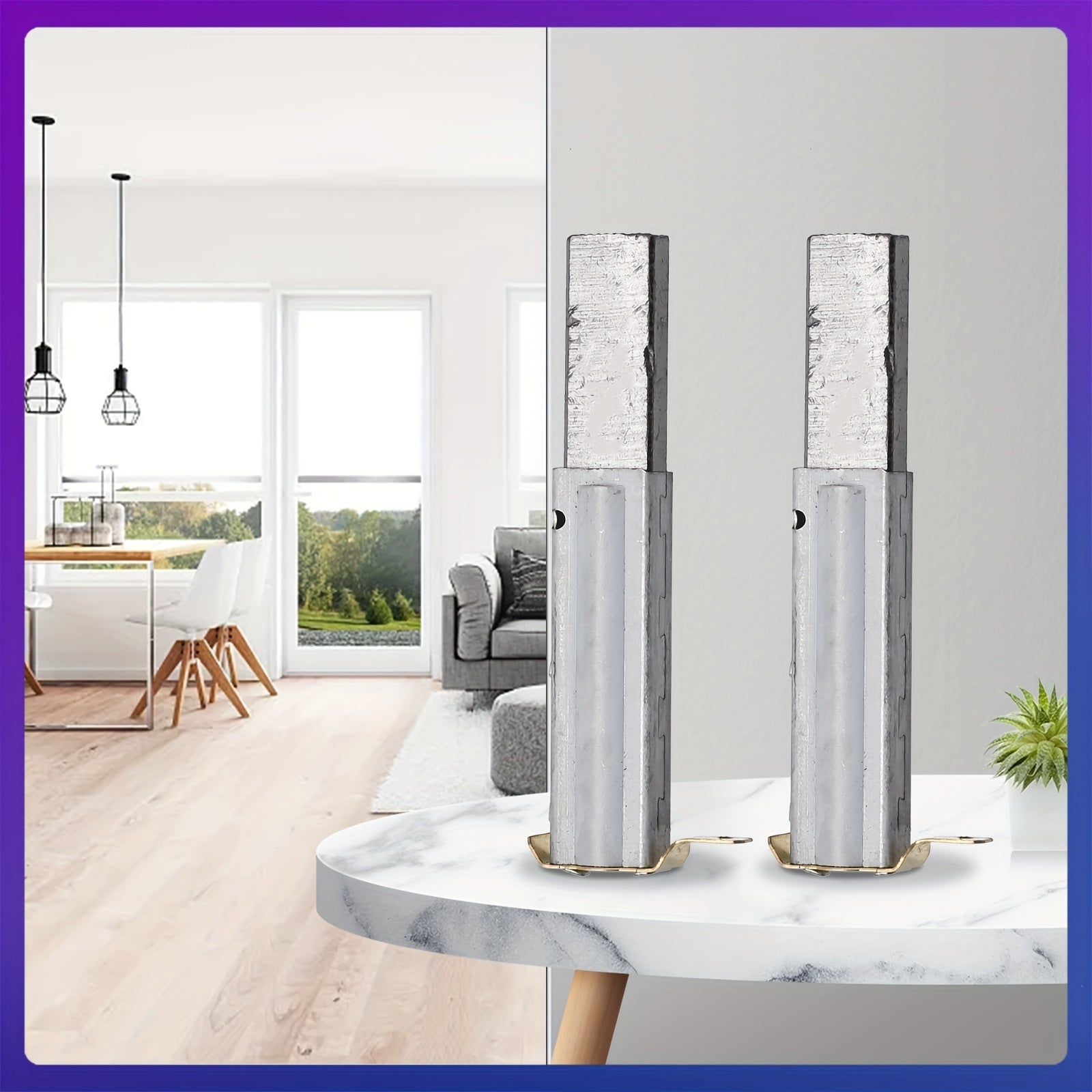 2pcs Industrial Vacuum Cleaner Accessories Motor Carbon Brush Water Absorber Iron