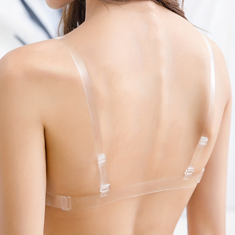 Women's Lingerie Accessories Clear Shoulder Straps Adjustable Invisible Underwear Straps 2 Pcs