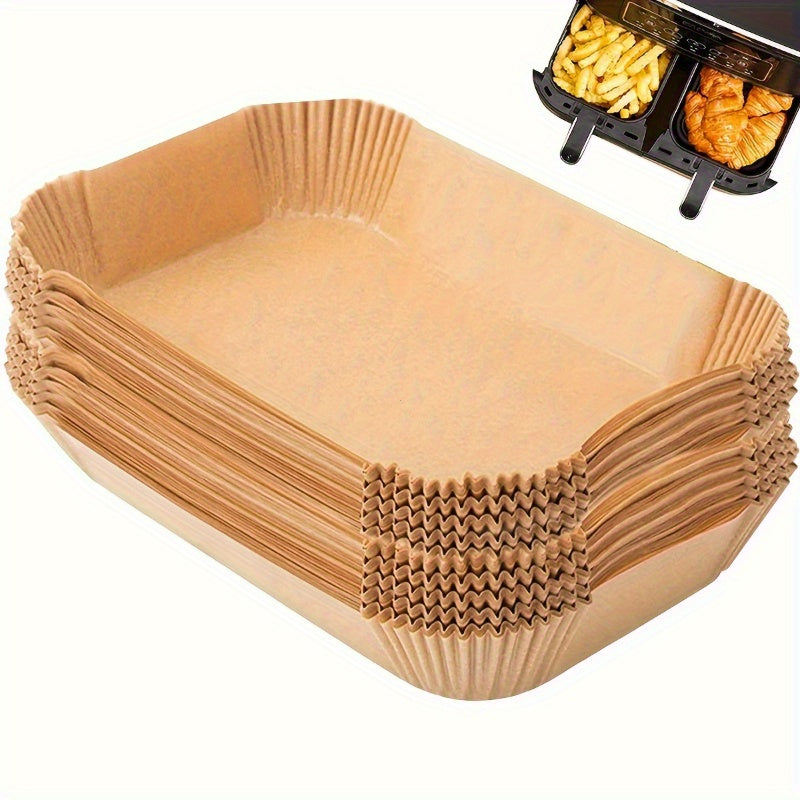 100 piezas de papel de horno antiadherente para freidora, para cocinar, asar, barbacoa, resistente al calor
