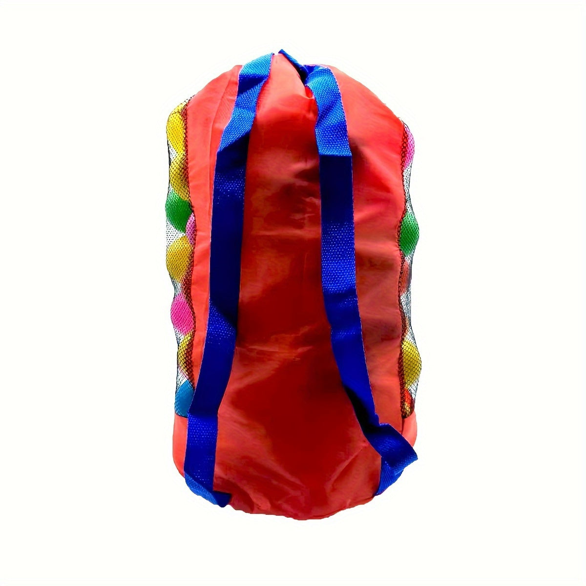 Qizil Tarmoqli Saqlash Ruksak, Havo O'tkazuvchi Matodan - Plyaj O'yinchoqlari uchun Quvvatli Yengil Sayohat Tashkiliy, Tortish Qopqog'i bilan va Qum Qazish Asboblari uchun Saqlashni O'z ichiga Oladi, Tashqi O'yin Zaruriyatlari uchun Mukammal.