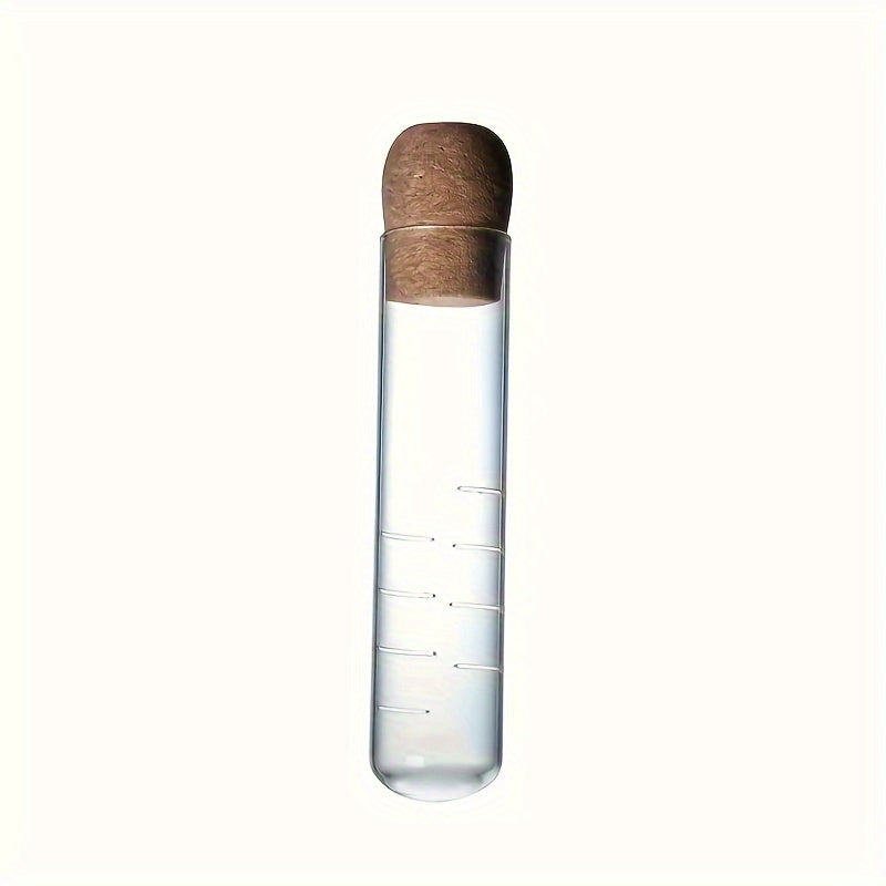Glass Tea Infuser with Cork Lid, Transparent Test Tube, Easy to Use for Loose Leaf and Herbal Tea