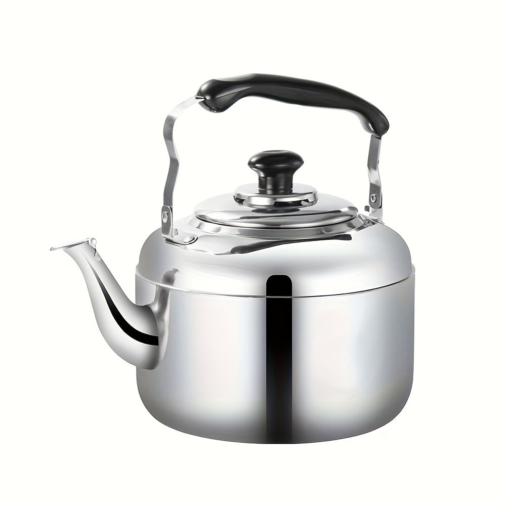 Stainless Steel 4L Whistling Tea Kettle for Stovetop Brewing
