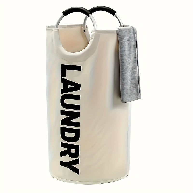 Fabric Laundry Basket Waterproof Lightweight Spacious with Cushioned Handles