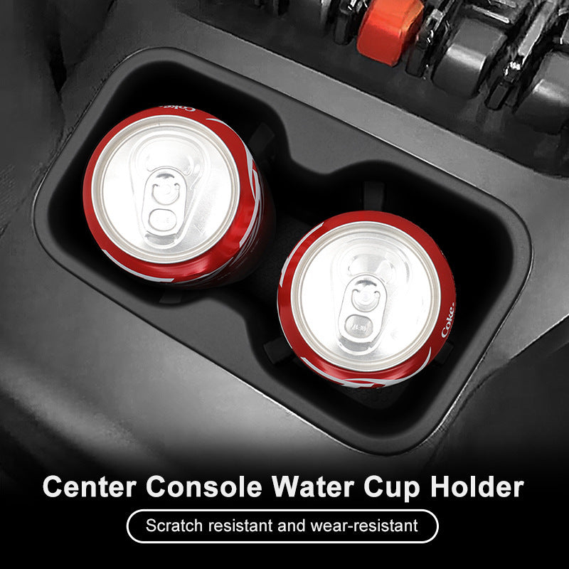 Car Interior Cup Holder Storage Box Scratch-Resistant TPE Accessory