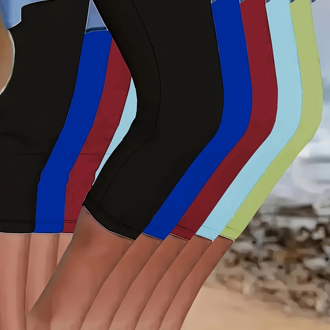 Pantalones capri de tiro alto para mujer talla grande, leggings suaves hasta la pantorrilla