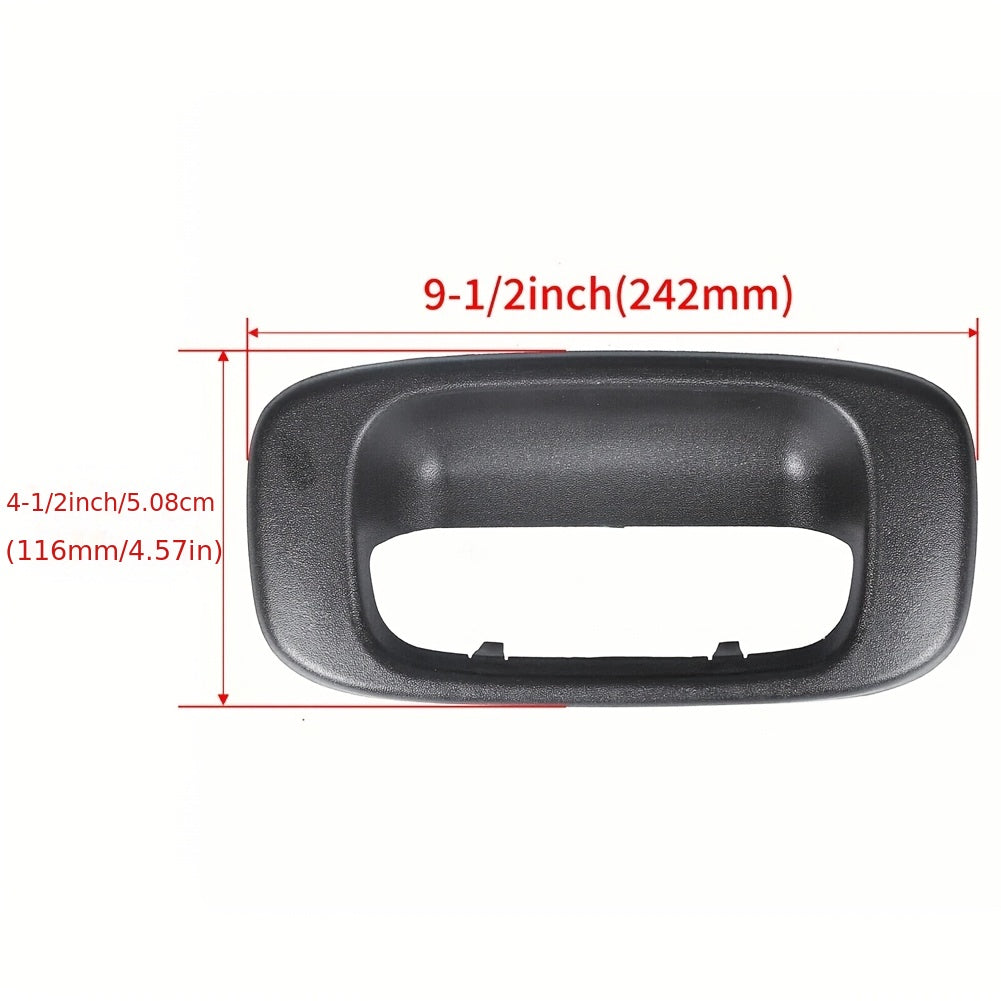 Rear Door Handle Cover Set for Pickup Trucks Silver Finish Car Accessory