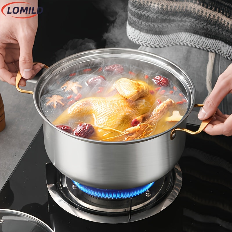 10-Donali zanglamaydigan po'latdan tayyorlangan oshxona to'plami, sho'rva qozoni va oshxona asboblari bilan