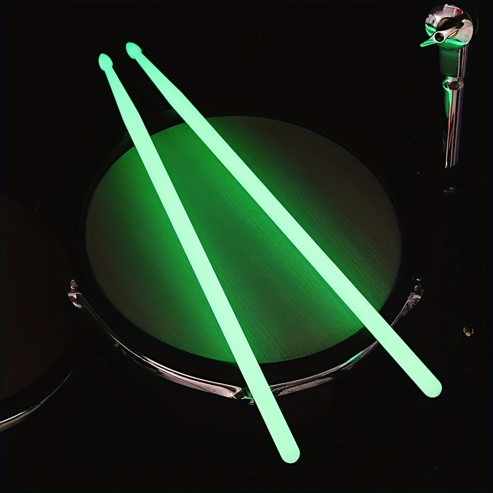 Fluorescent Green Nylon Light-Up Drumsticks for Professionals and Beginners