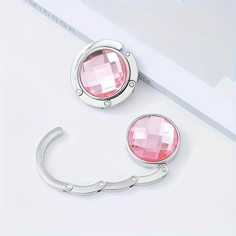 Foldable Handbag Hook for Desks, Portable Purse Hanger for Cafes and Libraries