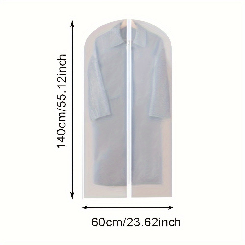 Bolsa de protección transpirable para prendas con cierre para vestidos colgados, trajes, protección contra polvo y polillas