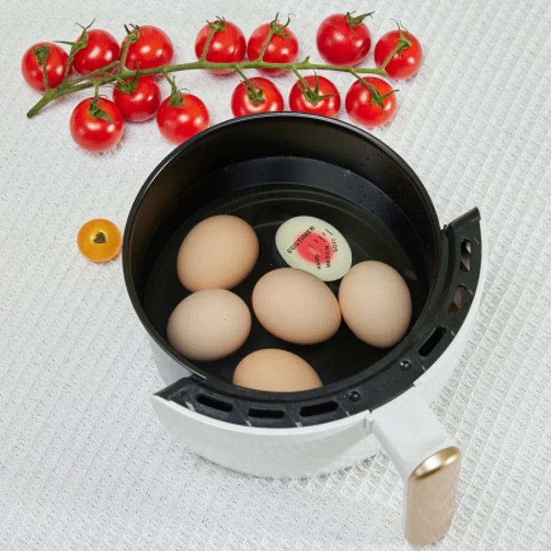 Colorful Egg Timer for Cooking Soft or Hard Boiled Eggs in Resin Red