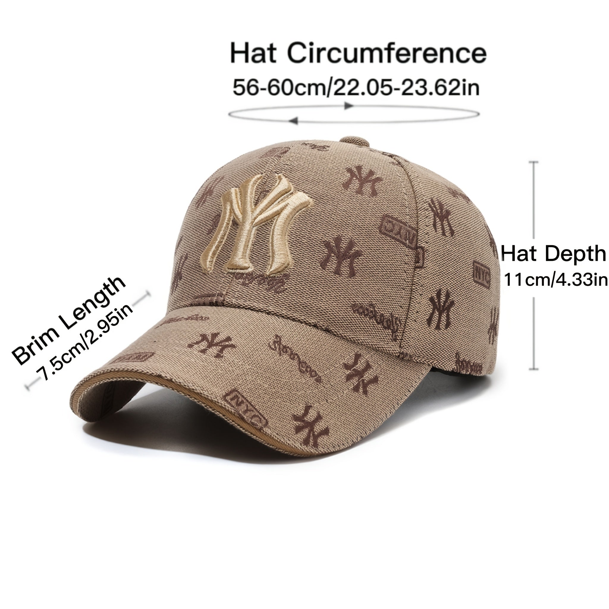 Custom Embroidered Baseball Cap Twill Hat for Men and Women