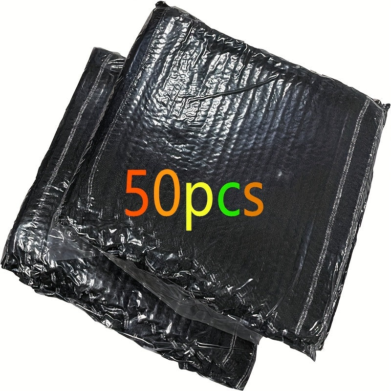 50 Pack Non-Woven Shower Caps Hair Nets with Elastic Bands, Assorted Colors