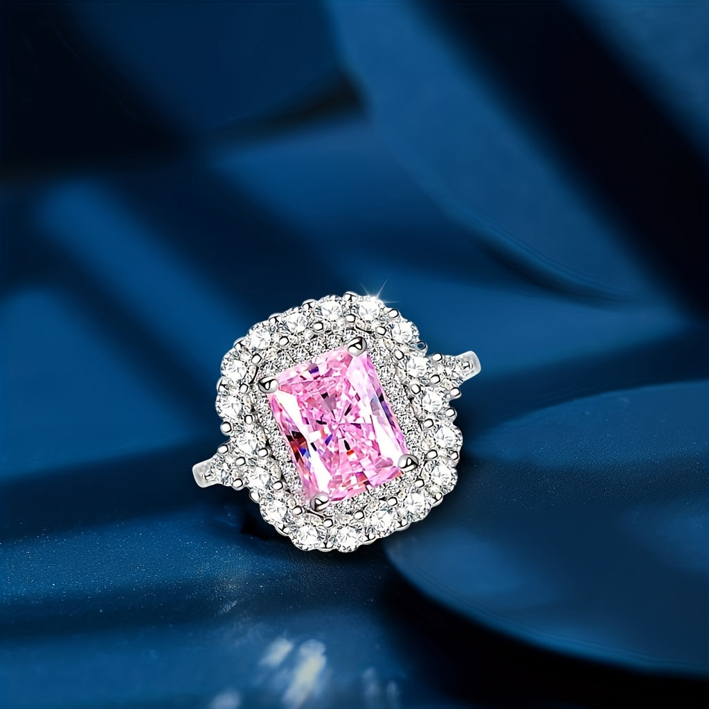 Women's Engagement Ring 3ct Sterling Silver Romantic Wedding Band for Anniversary