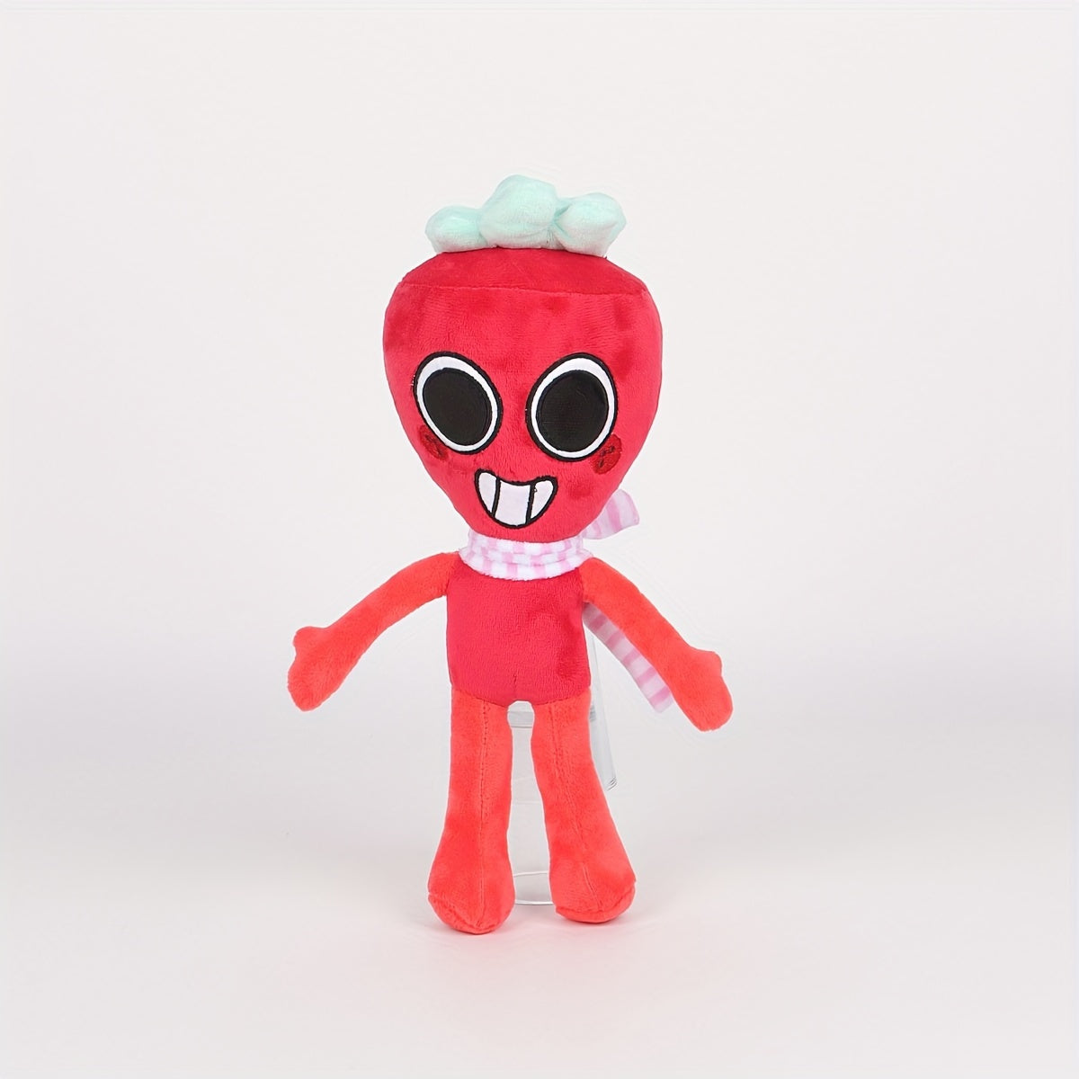 Juguete de peluche del mundo de juegos de anime para niños, muñeca de felpa en rojo y rosa brillante, regalo