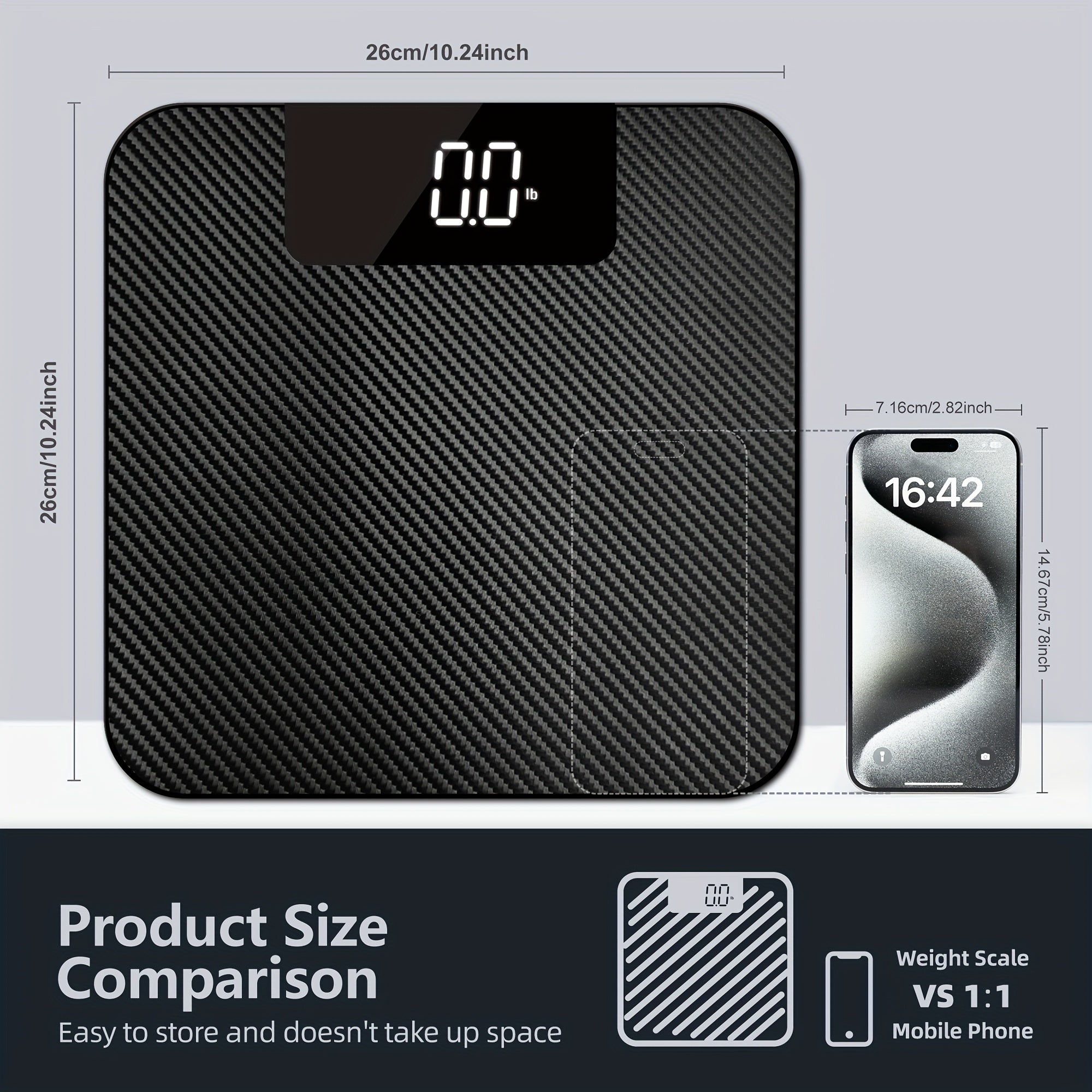 Stylish body fat scale for home and fitness use accurate weight measurement