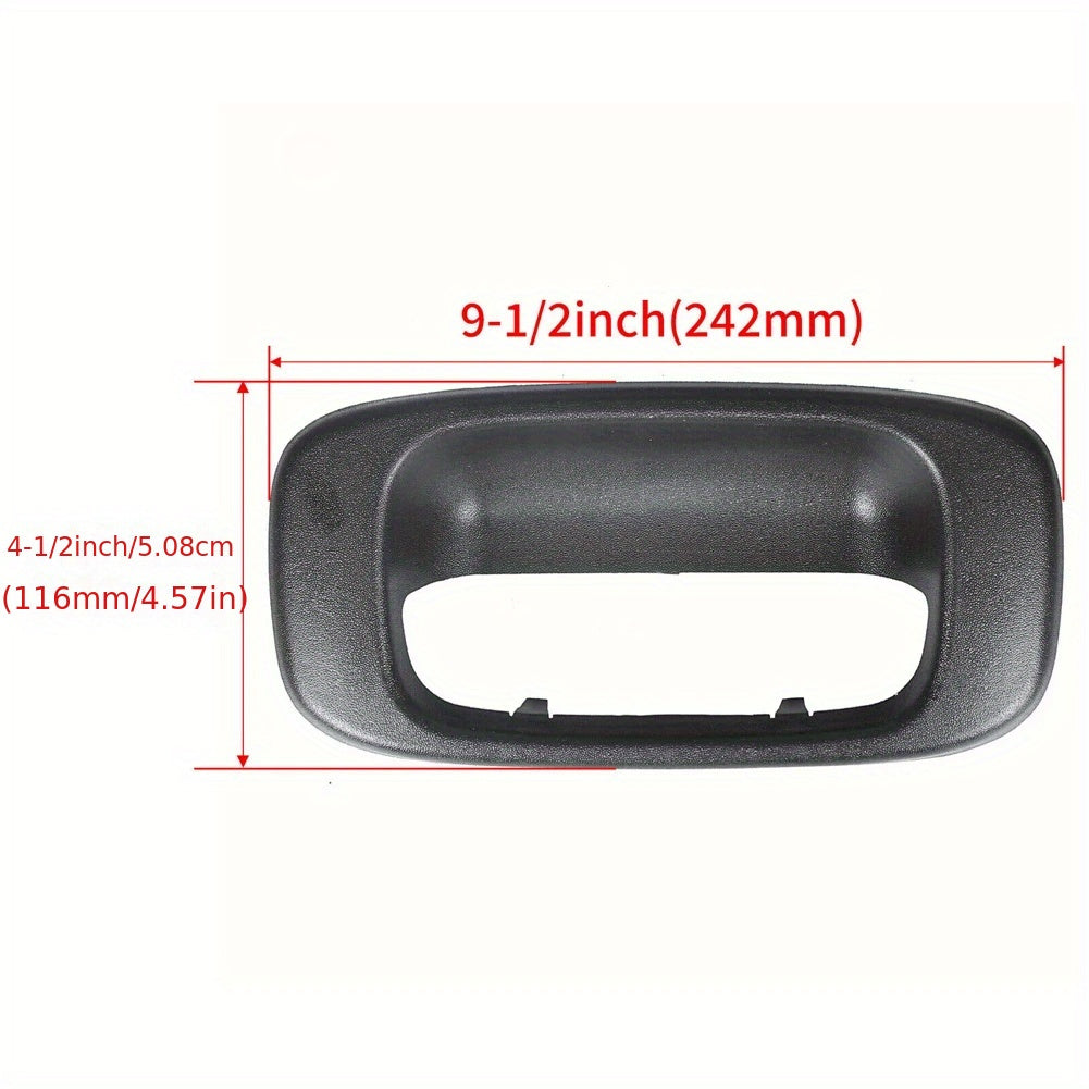Rear Door Handle Cover Set for Pickup Trucks Silver Finish Car Accessory