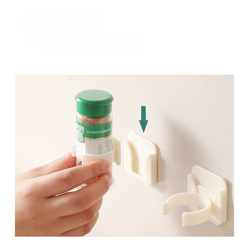 Self-Adhesive Storage Rack Set for Seasonings and Spice Containers
