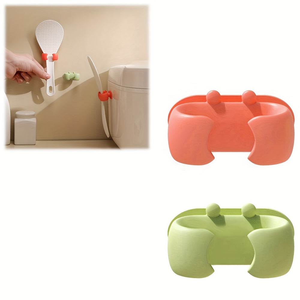2 Pieces Silicone Adhesive Keychain Hooks for Bathroom Kitchen Living Room Organizing