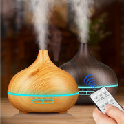 550ml Ultrasonic Essential Oil Diffuser with Remote Control Waterless Auto-Off