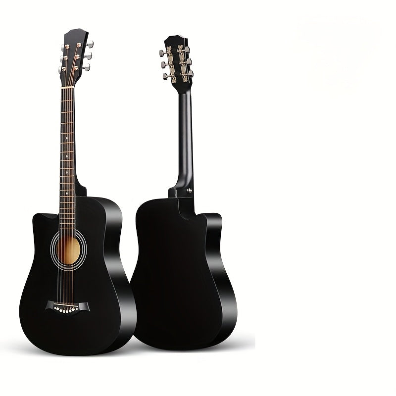 Ko'p ranglarda mashq qilish uchun 38 dyuymli yog'och xalq gitarasi