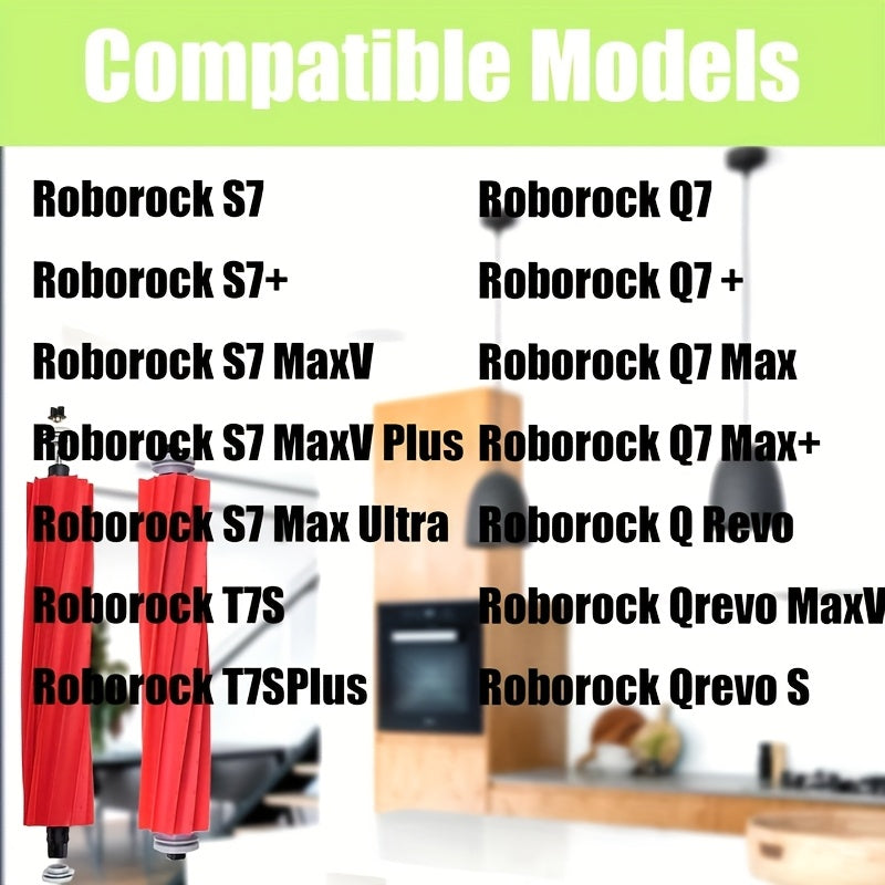 Replacement Main Brushes for Roborock Vacuum Cleaners S7 S7 MaxV Q7 Max Ultra