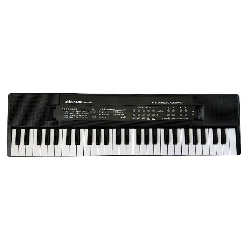Portable Electronic Piano Keyboard with Microphone for Beginners Ages 14+ Battery Operated Durable Plastic