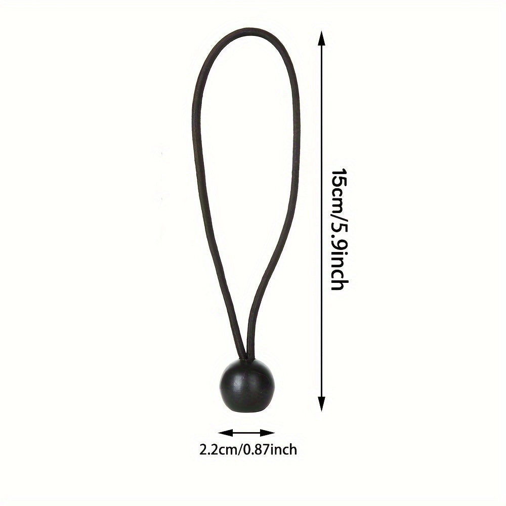 20/50 to'plam og'ir yuk Bungee kabellar 15.24 sm qora tarp bog'lash uchun sayohat