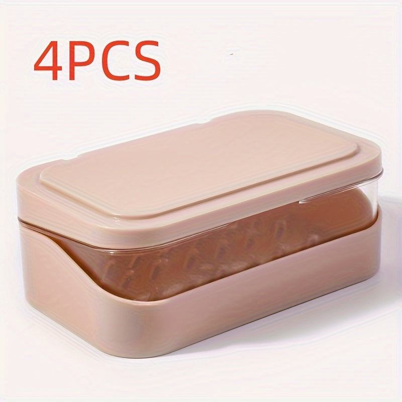 Dispensador de jabón con tapa de doble capa y vertido, para baño, cocina, viajes, fácil de limpiar