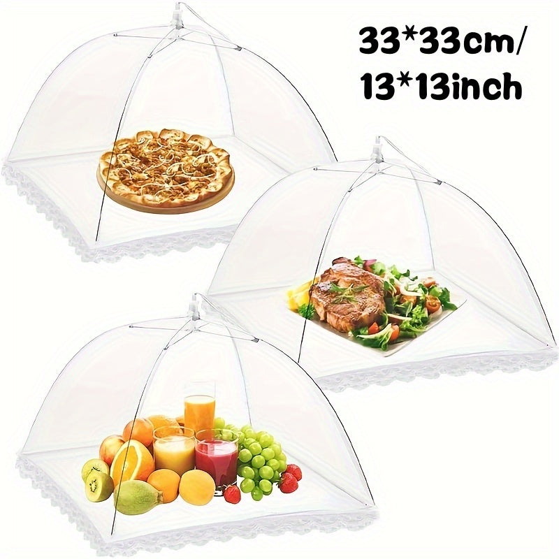 Food Covers Set 43.18 cm Mesh Tent Reusable Foldable for Outdoor Events