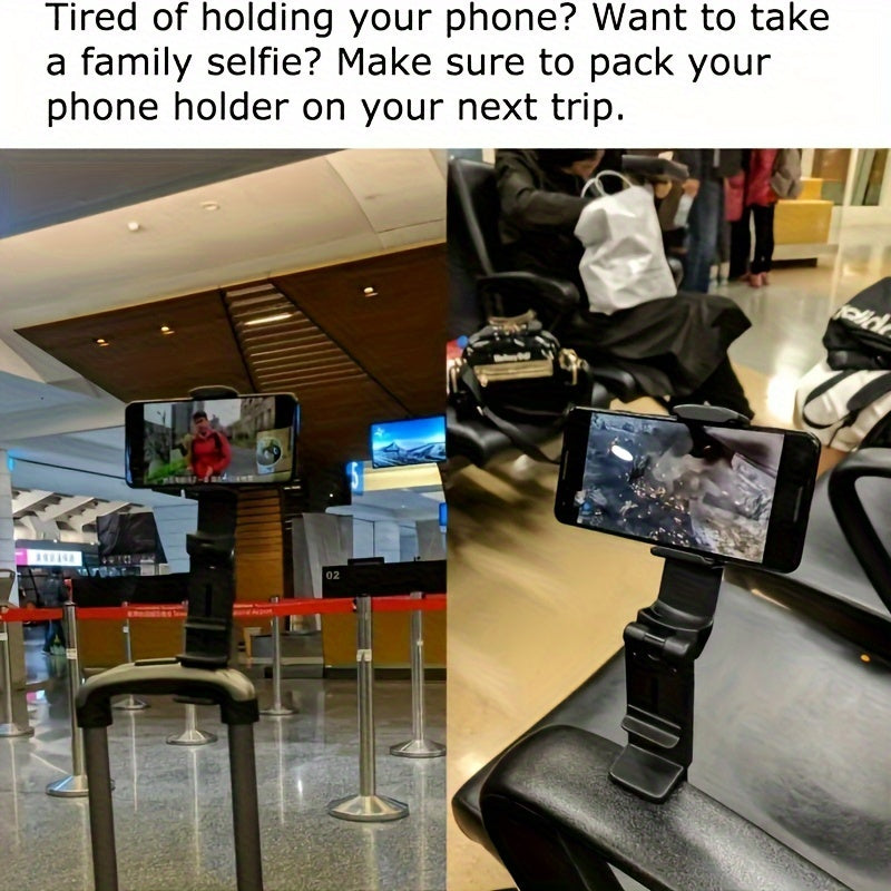 Sayohat va qo'ldan ozod foydalanish uchun universal aviatsiya telefon stendi tutqichi